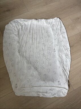 KeaBabies Isla Fitted Mini Crib Sheet Bassinet White Alphabet Fitted Crib Sheet